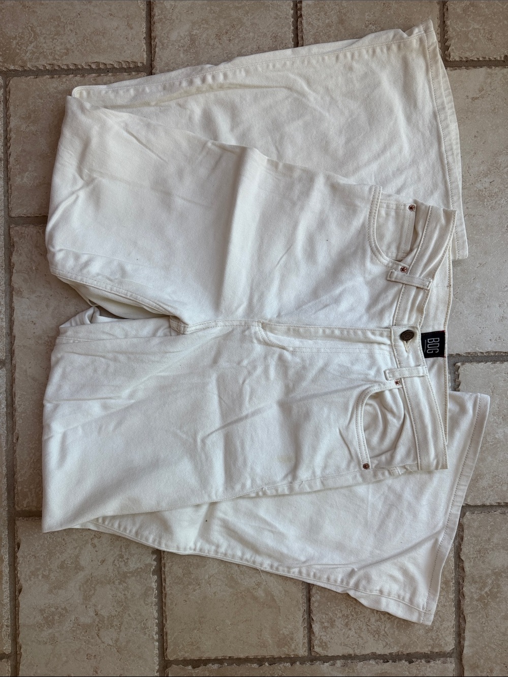 Urban Outfitters White Straight Leg Jeans